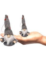 PŘÍVĚSEK S CETKOU SKŘÍTEK ŠEDÝ 11CM PŘÍVĚSEK S CETKOU SKŘÍTEK ŠEDÝ 11CM