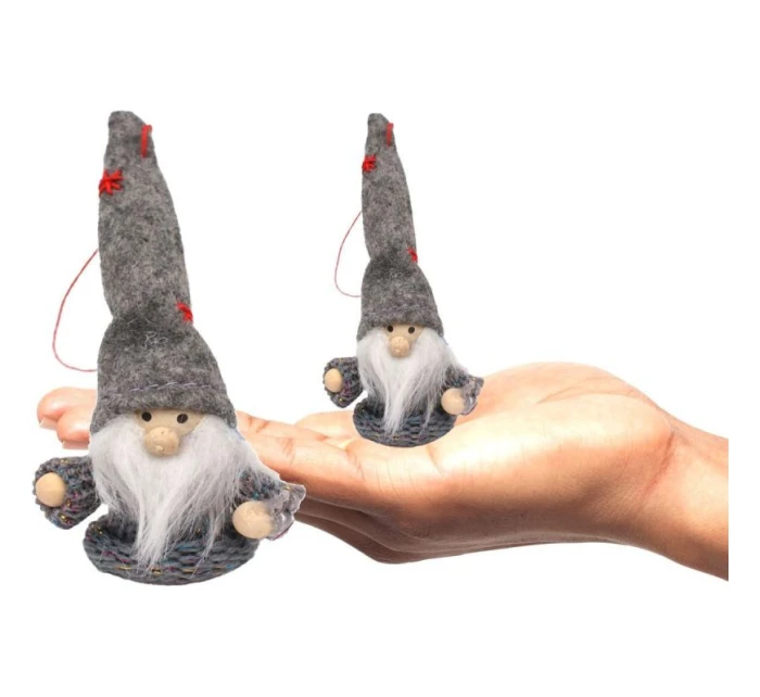 PŘÍVĚSEK S CETKOU SKŘÍTEK ŠEDÝ 11CM PŘÍVĚSEK S CETKOU SKŘÍTEK ŠEDÝ 11CM