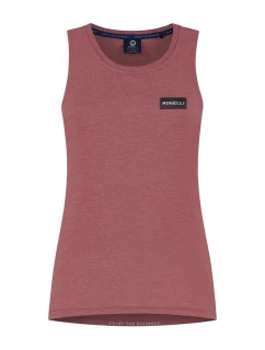 Rogelli dámské tričko bez rukávů d/b DISTANCE burgundy XS
