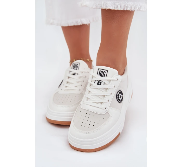 Dámské Tenisky Na Platformě Big Star RR274572 HI-POLY SYSTEM Bílé Dámské Tenisky Na Platformě Big Star RR274572 HI-POLY SYSTEM Bílé