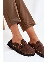 z semiše na platformě s a přezkou Big Star Čokoládové model 22100931 - Big Star Shoes z semiše na platformě s a přezkou Big Star Čokoládové model 22100931 - Big Star Shoes