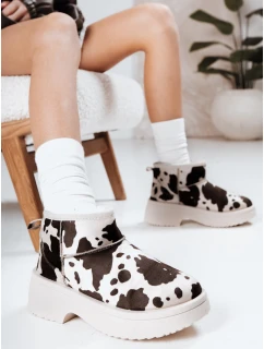 Dámské sněhové boty s tlustou podrážkou s nášivkami FashionStreet ZY1285