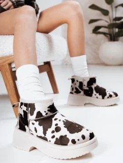 Dámské sněhové boty s tlustou podrážkou s nášivkami FashionStreet ZY1285