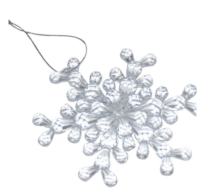 Závěsná dekorace sněhové vločky 12x12 CM MODEL 2