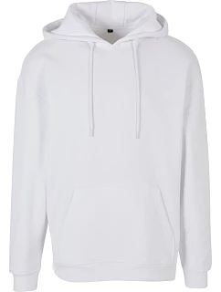 Build your Brand BB 006 Oversize mikina s kapucí z těžké bavlny 56.B006 white