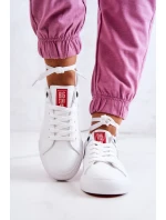 Kožené tenisky Big Star JJ274212 bílé a červené Kožené tenisky Big Star JJ274212 bílé a červené