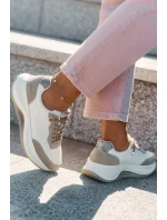 Dámské Semišové Tenisky Na Platformě Big Star RR274A344 HI-POLY SYSTEM Béžové Dámské Semišové Tenisky Na Platformě Big Star RR274A344 HI-POLY SYSTEM Béžové