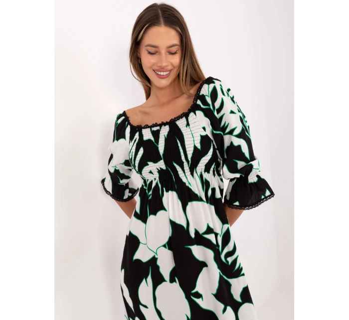 Šaty LK SK 510095.89 černobílé