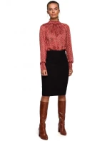 S235 Chiiffonová halenka se zavazováním na zádech - model 2