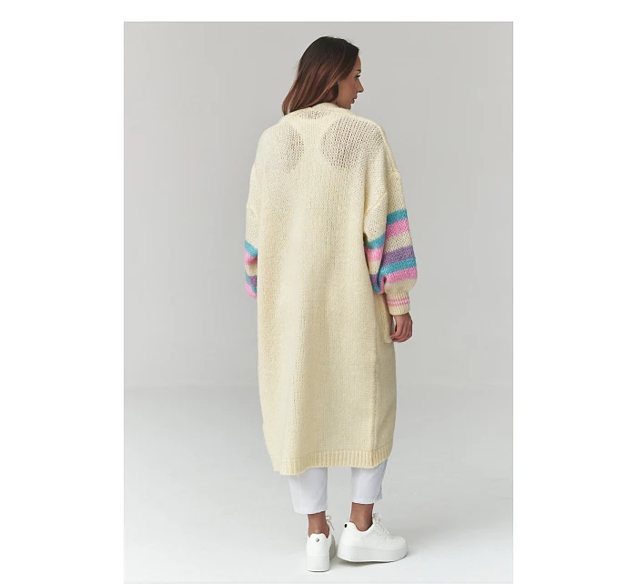 Svetr na zapínání  model 226868 Makadamia