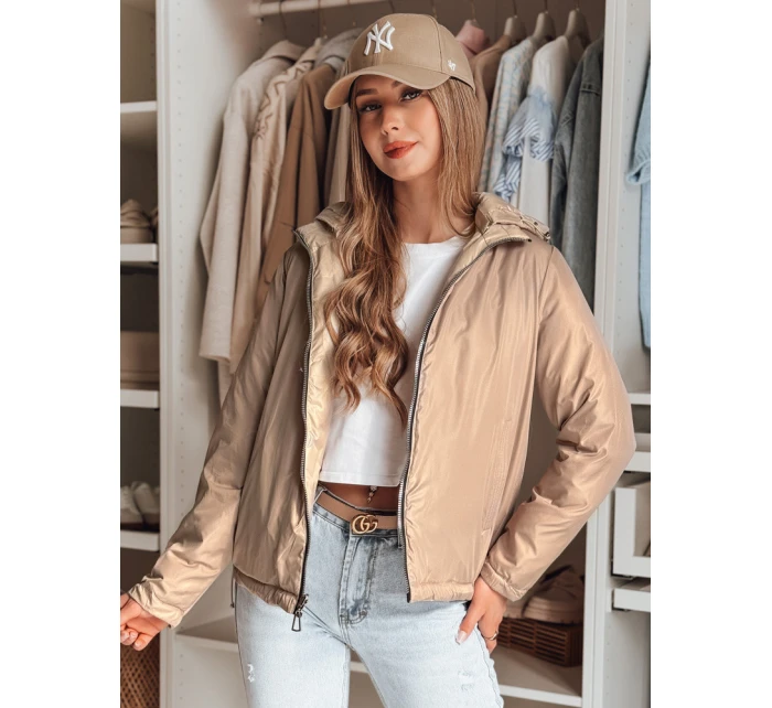 Dámská dvoucestná přechodná bunda SYLVIAN béžová FashionStreet TY4863