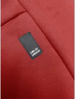 Červená volná dlouhá dámská mikina se stahovacími lemy model 18875898 - LHD Červená volná dlouhá dámská mikina se stahovacími lemy model 18875898 - LHD