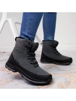 Zimní sněhové boty nepromokavé šedé DK Zimní sněhové boty nepromokavé šedé DK