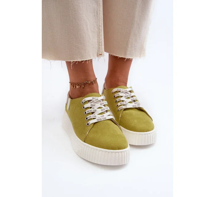 Dámské tenisky MEMORY FOAM SYSTEM BIG STAR Lime Dámské tenisky MEMORY FOAM SYSTEM BIG STAR Lime