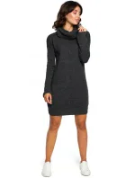 Pletené svetrové šaty BK010  - Moe
