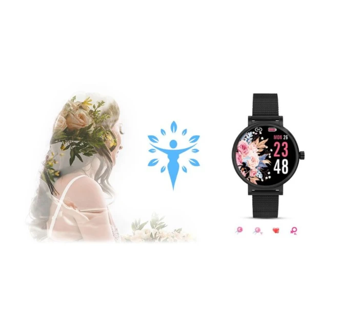 Dámské hodinky BLACK model 21804597 - RUBICON Dámské hodinky BLACK model 21804597 - RUBICON