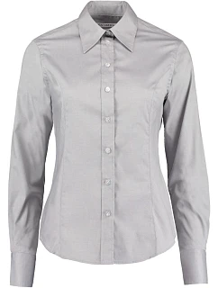 KK 702 Halenka Oxford s dlouhým rukávem silver grey model 22420462 - Kustom Kit