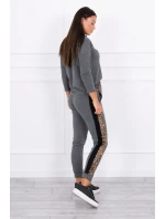 Sada s leopardím vzorem v grafitové barvě Sada s leopardím vzorem v grafitové barvě