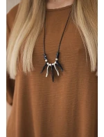 Sada halenky + kalhot s přívěskem tmavý velbloud Sada halenky + kalhot s přívěskem tmavý velbloud