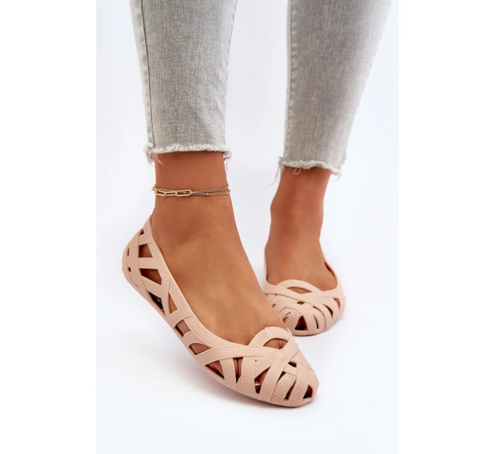 Dámské gumové baleríny Nude model 21652125 - Boto Dámské gumové baleríny Nude model 21652125 - Boto