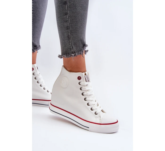 Dámské tenisky na podpatku Cross Jeans NN2R4004 bílé