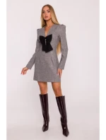 šaty s výstřihem do V grafitové model 21295852 - Moe šaty s výstřihem do V grafitové model 21295852 - Moe