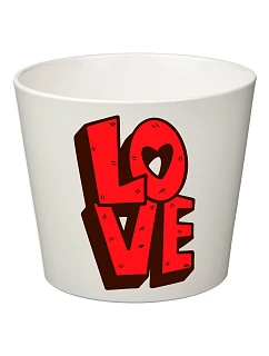 LOVE (VERZE 4) - velký květináč 