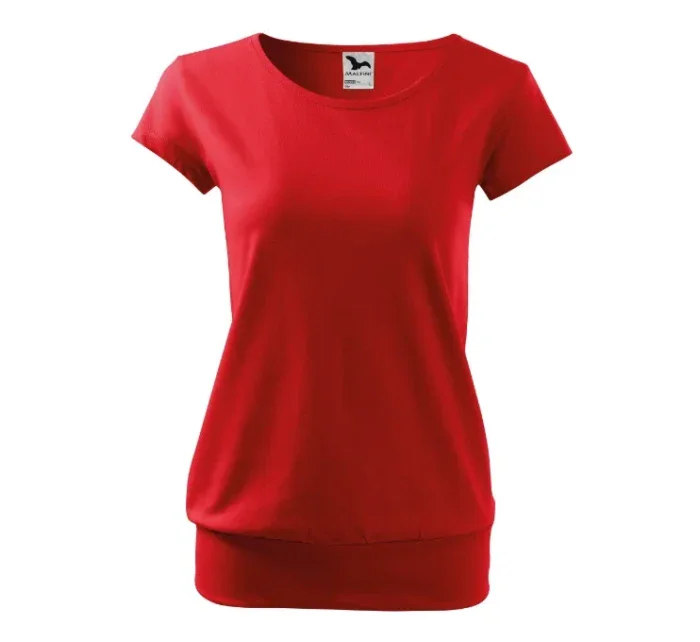 City tričko dámské červená City tričko dámské červená