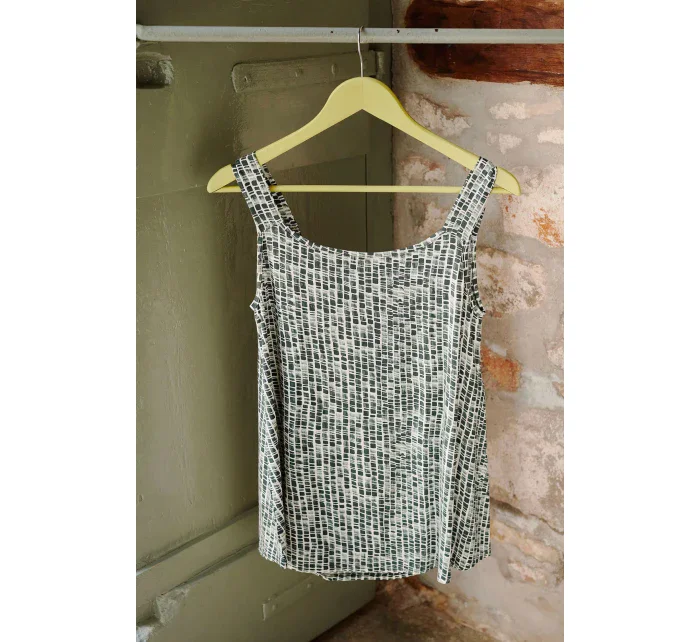 Dámské pyžamo Tmavě zelená vzor model 18972788 - Vamp Dámské pyžamo Tmavě zelená vzor model 18972788 - Vamp