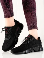 Komfortní tenisky dámské černé bez podpatku Komfortní tenisky dámské černé bez podpatku