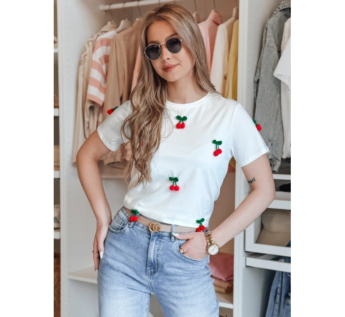Dámské tričko bílé model 21988843 - Dstreet