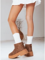 Dámské sněhule na silné podrážce s leopardím potiskem FashionStreet ZY1280 Dámské sněhule na silné podrážce s leopardím potiskem FashionStreet ZY1280