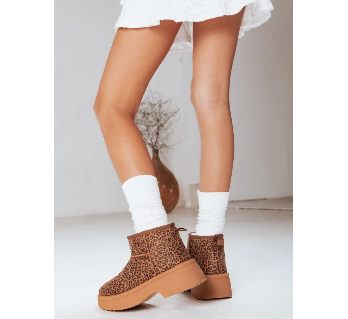 Dámské sněhule na silné podrážce s leopardím potiskem FashionStreet ZY1280 Dámské sněhule na silné podrážce s leopardím potiskem FashionStreet ZY1280