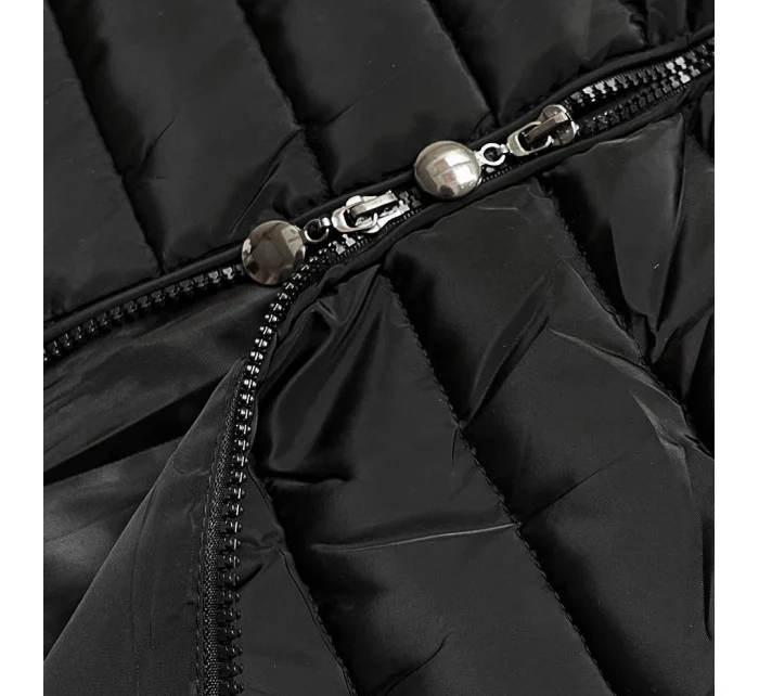 KURTKA PIKOWANA Z KAPTUREM CZARNA model 21244983 - MINORITY