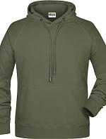Daiber 8024 Pánská raglánová mikina s kapucí 02.8024 olive