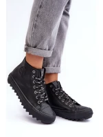 Dámské Tenisky Big Star Vysoké Zateplené Černé EE274110 Dámské Tenisky Big Star Vysoké Zateplené Černé EE274110