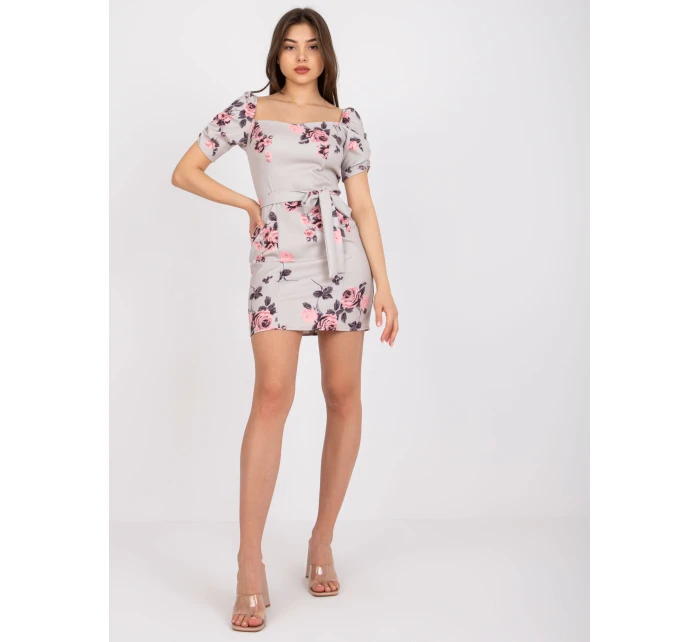 Sukienka LK SK model 22003953 beżowy - FPrice Sukienka LK SK model 22003953 beżowy - FPrice