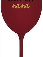 SUPER MÁMA - bordovy pohár na víno 350 ml