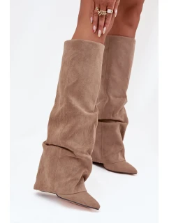 Kozačky na podpatku  model 216987 Step in style