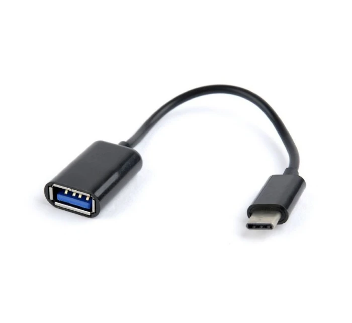 Kabel GEMBIRD A-OTG-CMAF2-01 (USB typ C M - USB 2.0 F; 0,20 m; barva černá)