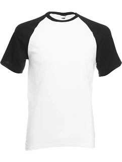Baseball T tričko white/black model 22532786 - Fruit of the Loom