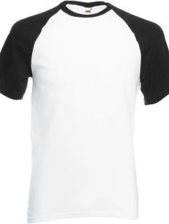 Fruit of the Loom Baseball T Raglánové tričko 16.1026 white/black