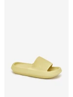 Dámské Lehké Pěnové Pantofle Na Tlusté Podešvi Limetkové Querceria