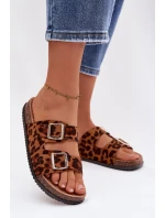 Dámské pantofle s pásky Panterka model 21908434 - Boto