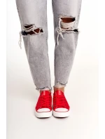 Dámské Klasické Nízké Tenisky Big Star DD274339 Červené Dámské Klasické Nízké Tenisky Big Star DD274339 Červené