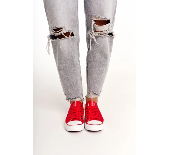 Dámské Klasické Nízké Tenisky Big Star DD274339 Červené Dámské Klasické Nízké Tenisky Big Star DD274339 Červené