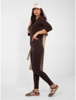 Legíny RV LG 2850.20P tmavě hnědé