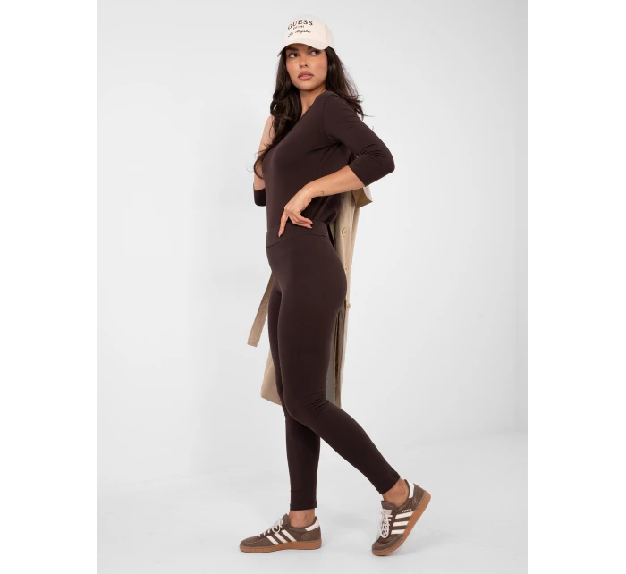 Legíny RV LG 2850.20P tmavě hnědé