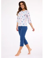 model 21230887 Amelia 2 3/4 M2XL dámské pyžamo - Cornette