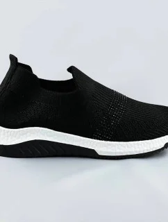 Černé dámské ažurové boty se zirkony model 17113811 - COLIRES